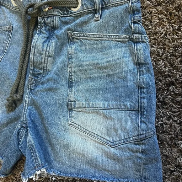 WE THE FREEBy Free People:”Moxie” Low Slung Shorts In Truest Blue - Picture 6 of 16